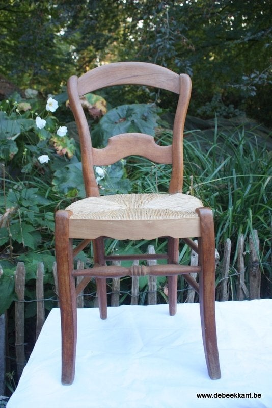 Retro vintage antieke oude stoel boerenstoel caféstoel, Ophalen