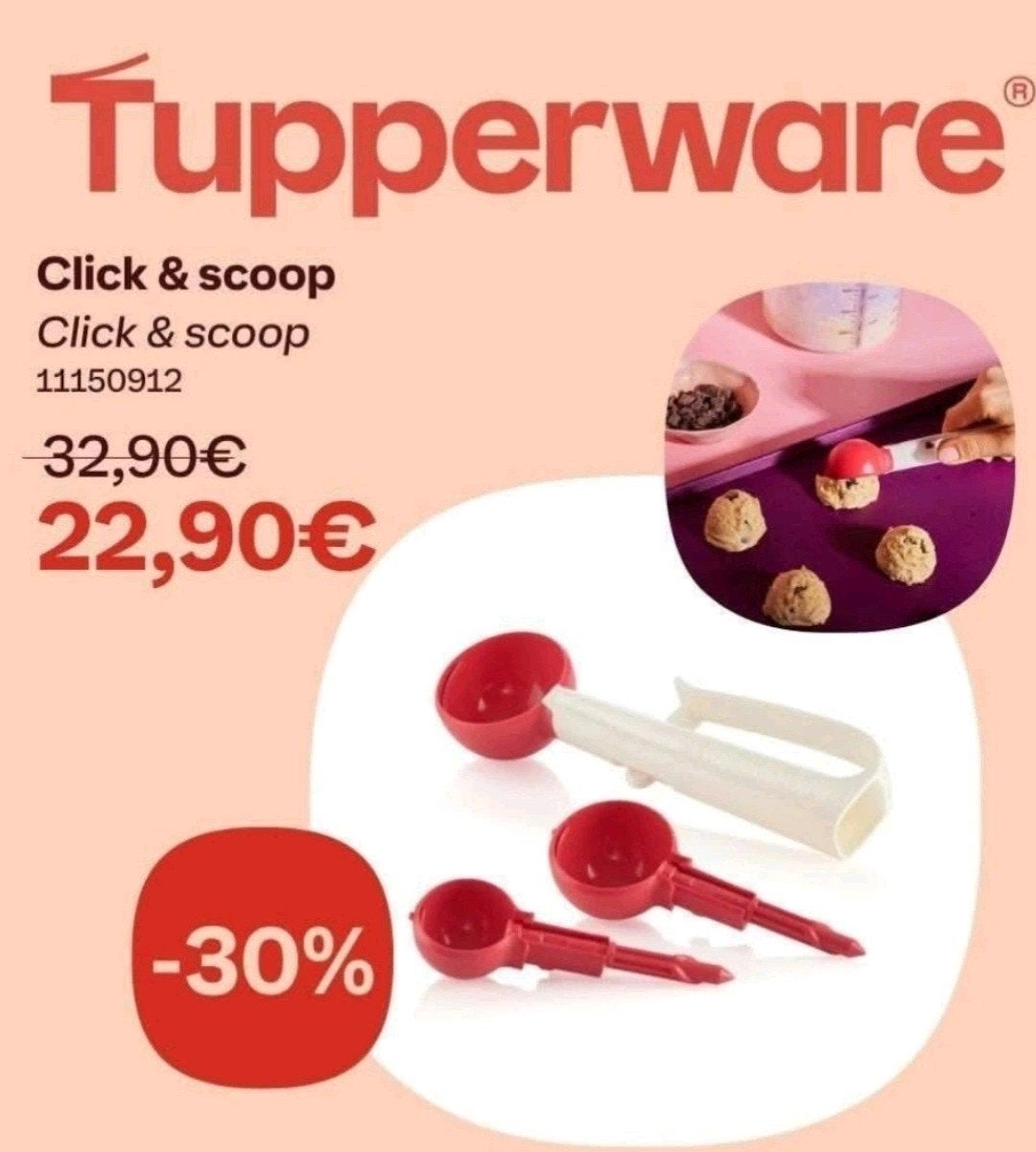 Tupperware Click & Scoop, Enlèvement ou Envoi, Neuf