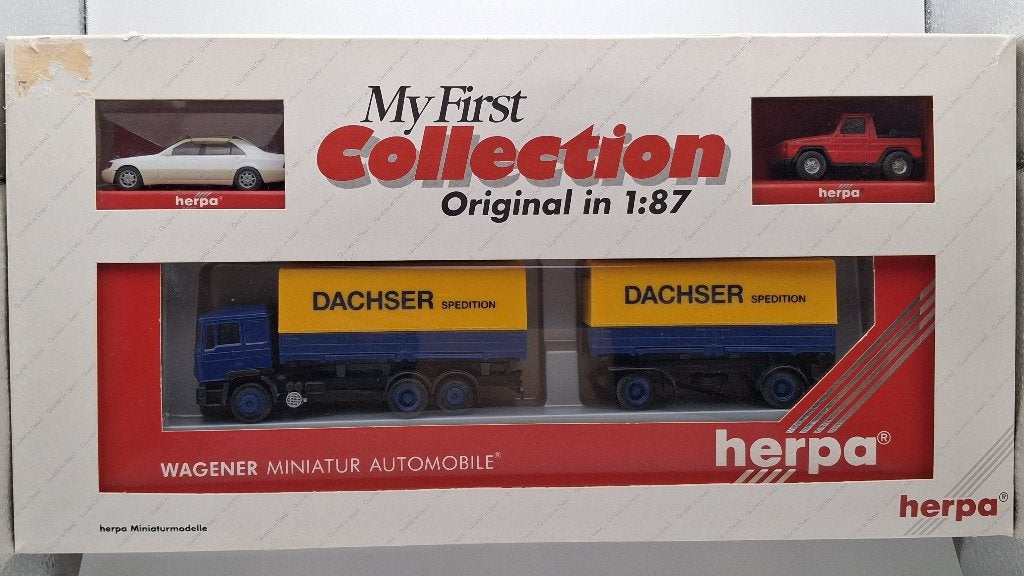 Herpa MAN Dachser & Mercedes Benz My First Collection, Verzenden, Zo goed als nieuw, Auto, Herpa