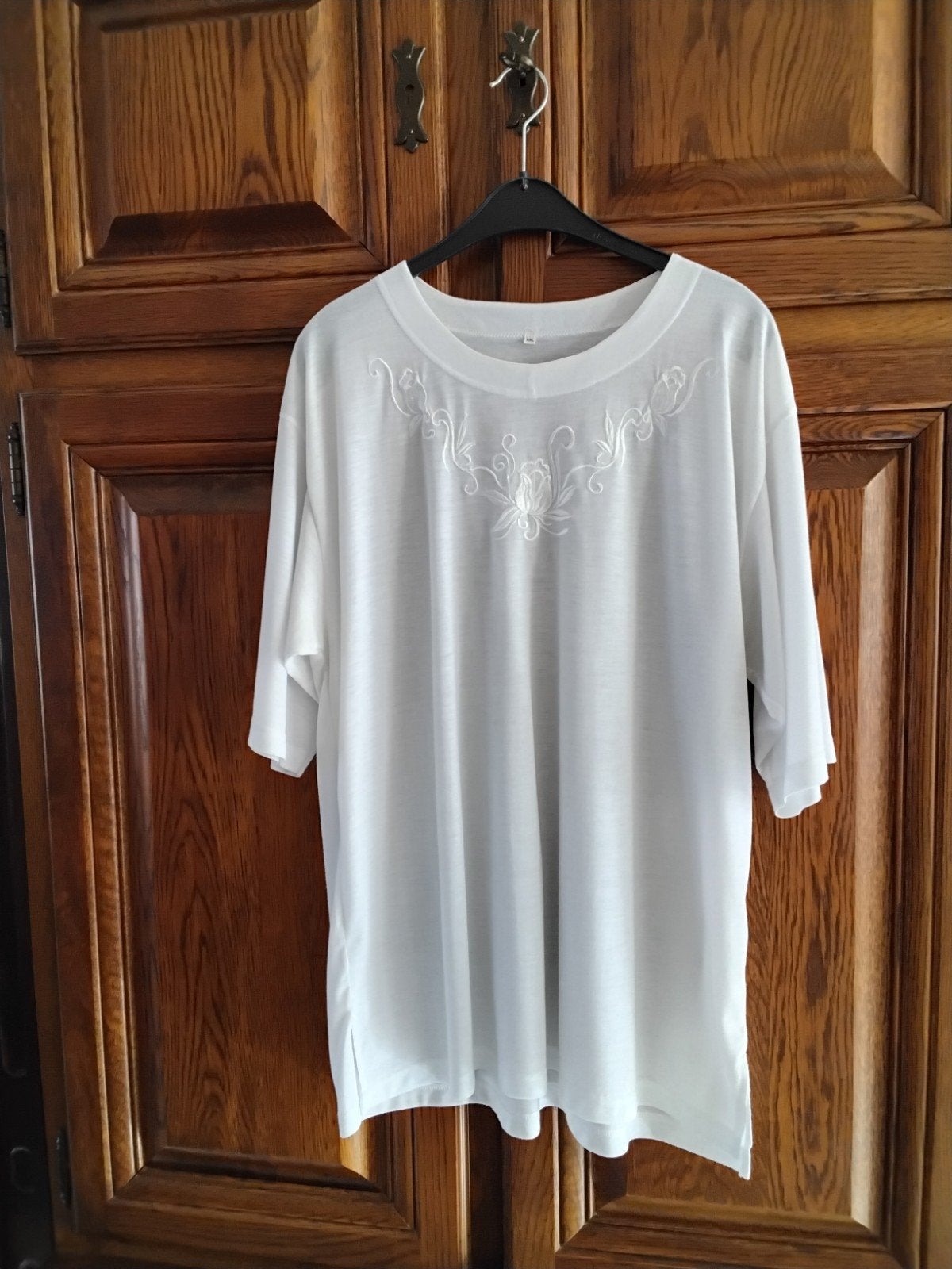 Mooie witte T-shirt met korte mouwen, Enlèvement, Comme neuf, Blanc