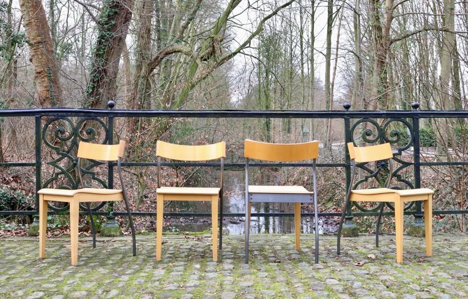 6 Vintage IKEA Nordisk stoelen - Tina Christense 1992,, Ophalen
