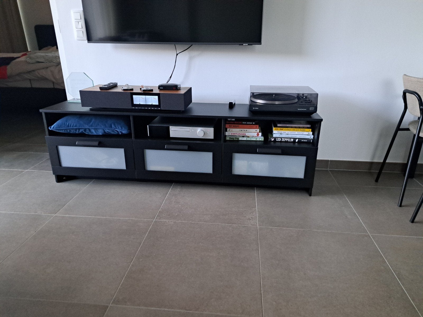 tv meubel, Ophalen