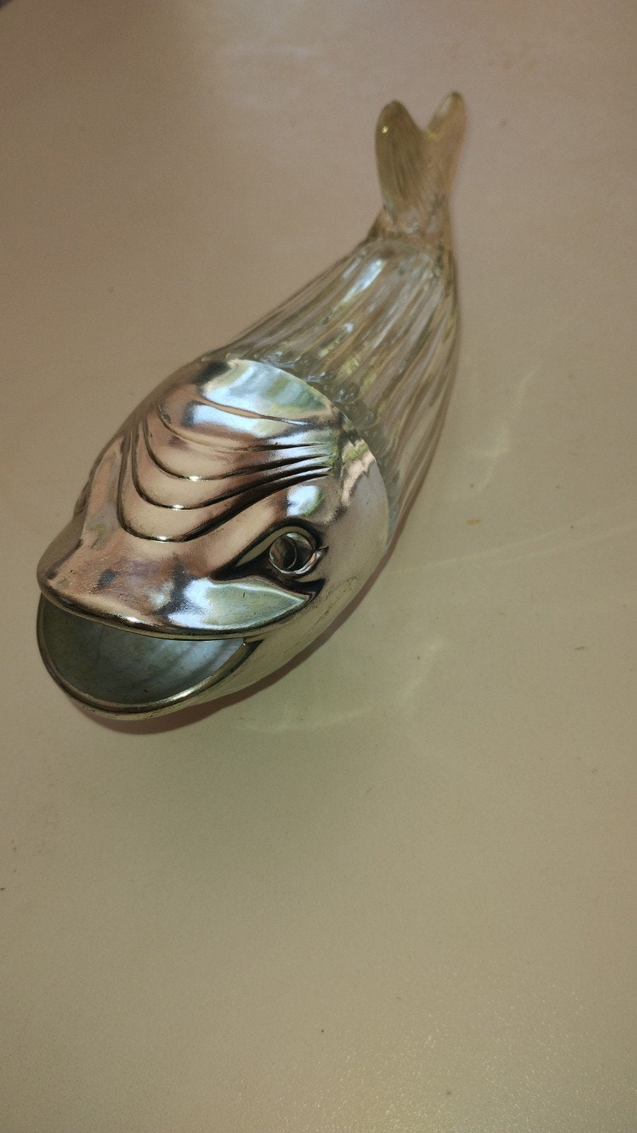 Vis in glas, Ophalen, Glas
