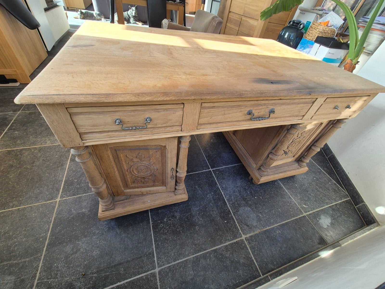 bureau notaris, 150 cm, 100 cm, Enlèvement, Utilisé