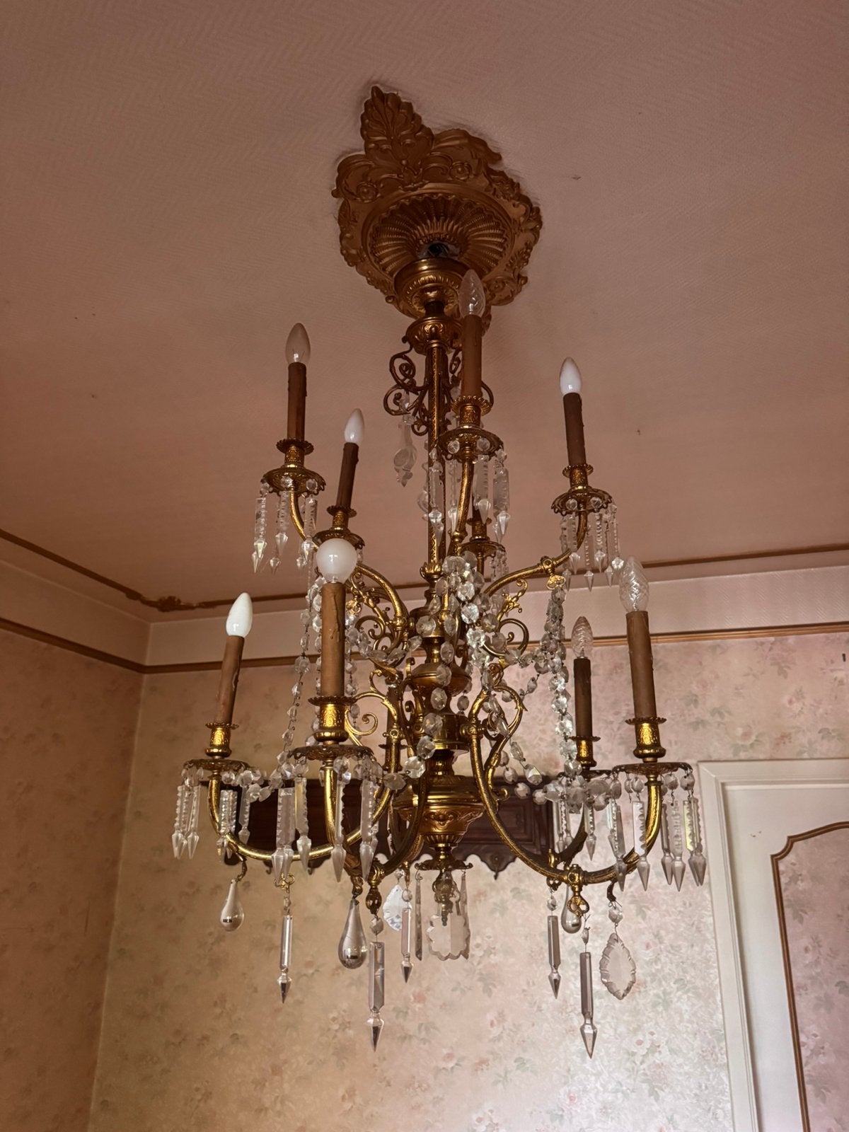 Lustre ancien, Maison & Meubles, Lampes | Lustres, Enlèvement, Comme neuf