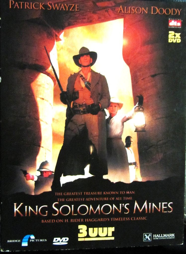 DUBBELE DVD ACTIE- KING SOLOMON'S MINES (PATRICK SWAYZE), Cd's en Dvd's, Engels, Alle leeftijden, Nederlands, Actiethriller
