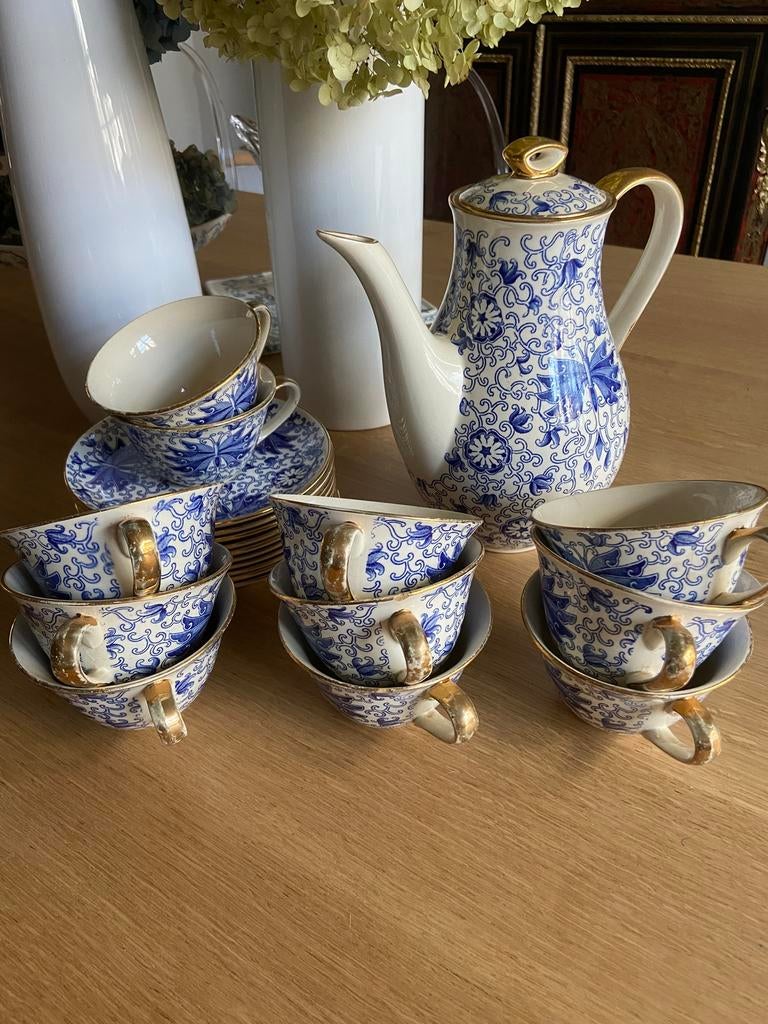 Service à café Boch décor Bretagne, Antiek en Kunst, Antiek | Servies compleet, Ophalen