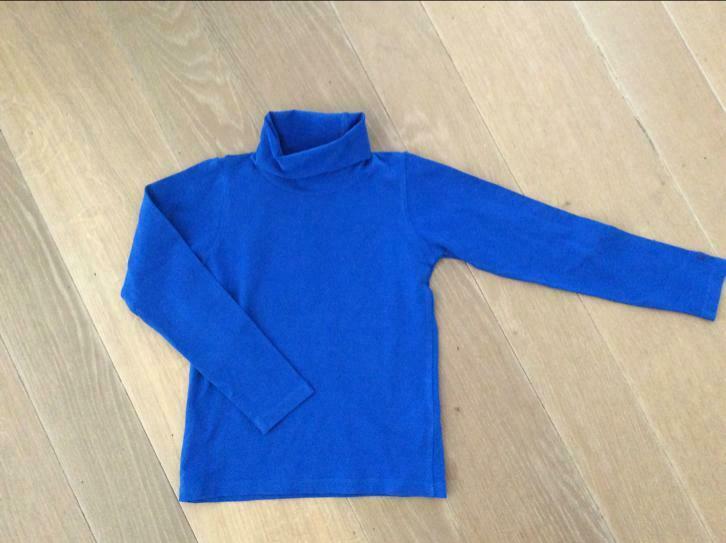 Blauwe longsleeve Fred and ginger maat 116, Envoi, Utilisé, Fille, Chemise ou À manches longues