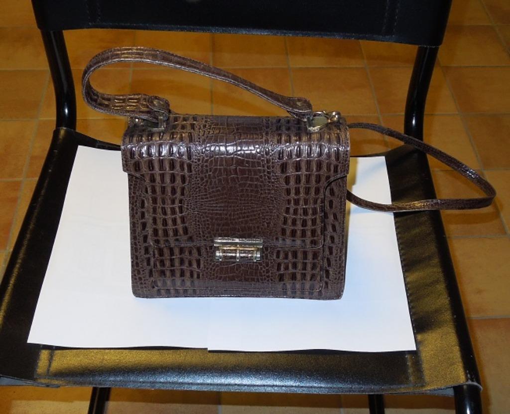 Retro handtas, Handtassen en Accessoires, Tassen | Damestassen, Ophalen of Verzenden, Zo goed als nieuw, Bruin, Handtas
