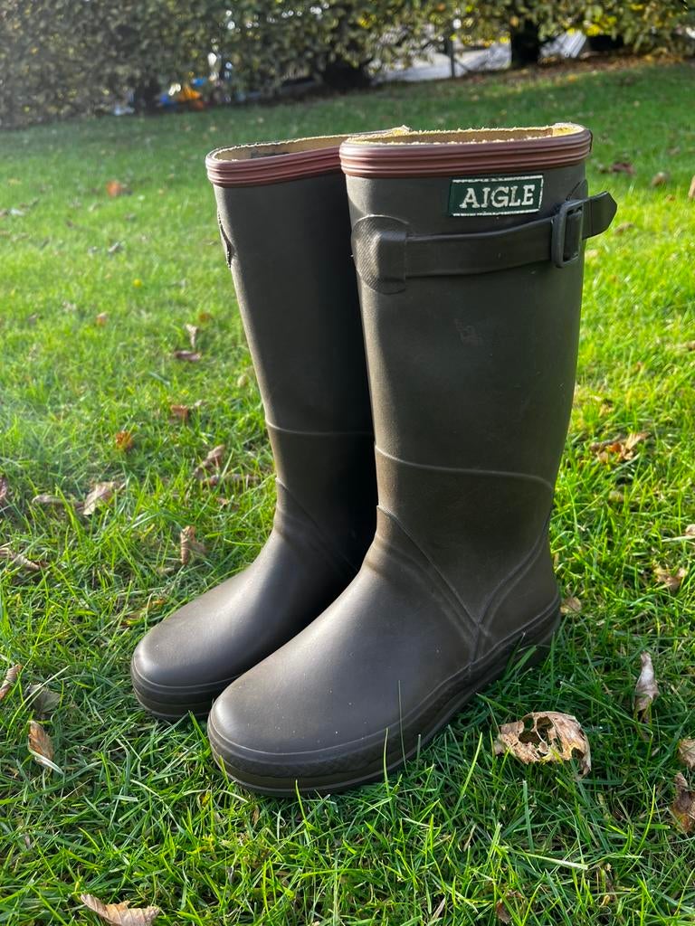 Kinderbotjes maat 32 “ Aigle”, Tuin en Terras, Werkkleding, Ophalen, Zo goed als nieuw