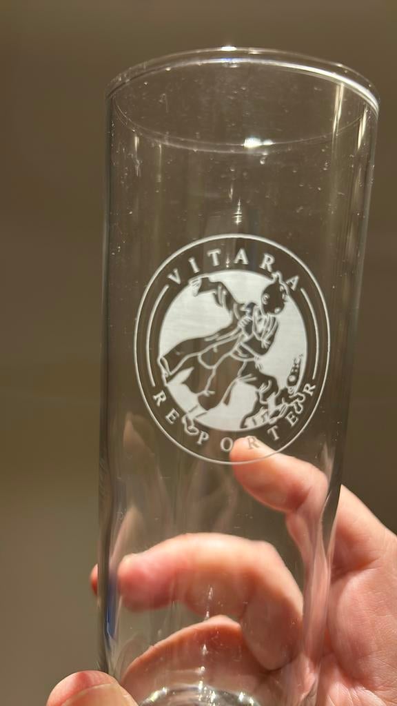 Hergé kuifje glas Vitara  Suzuki Nieuw 1992, Verzamelen, Ophalen of Verzenden, Kuifje, Nieuw