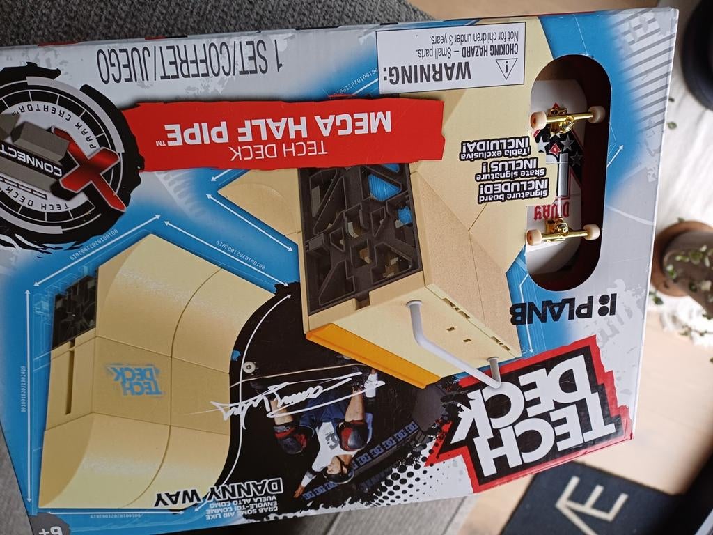 Tech Deck mega half pipe, Ophalen, Zo goed als nieuw