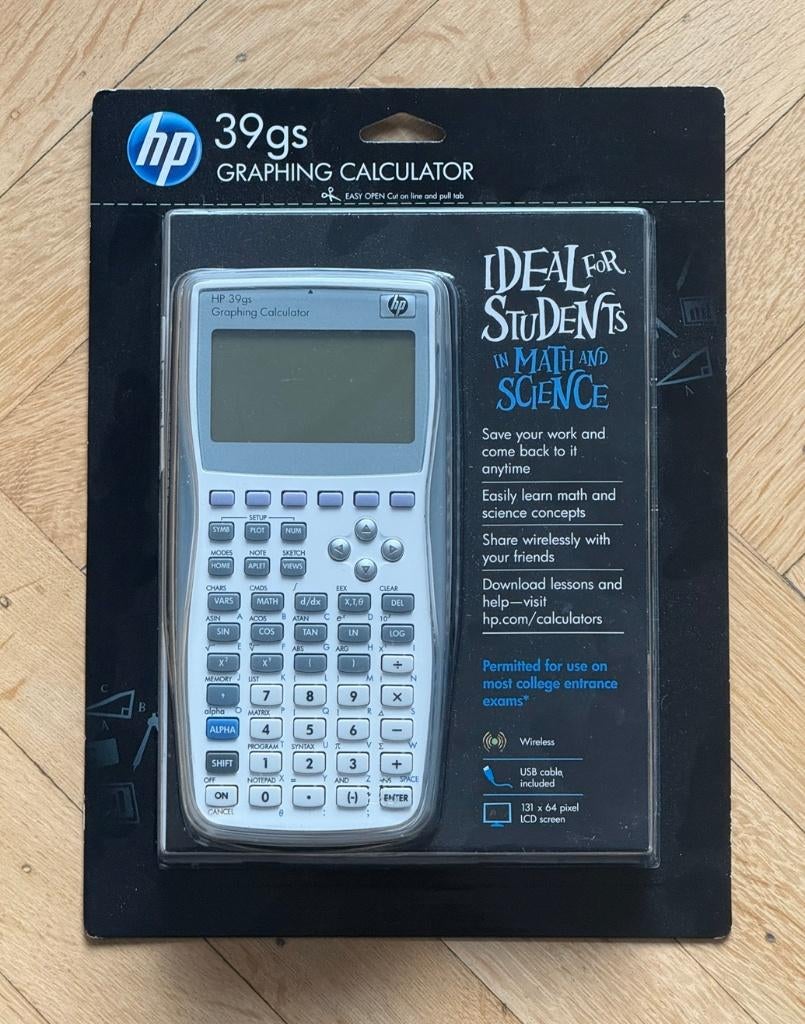 Calculatrice Hewlett Packard HP39GS graphique + accessoires, Enlèvement ou Envoi, Calculatrices graphique, Neuf