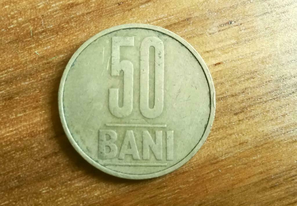 Munt Roemenië 50 bani, 2005., Enlèvement ou Envoi, Utilisé