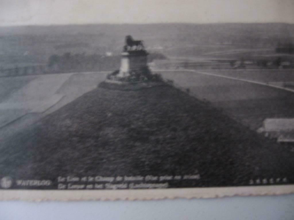 Lion et du Champ de bataille de Waterloo timbrée de 1937. , Enlèvement ou Envoi, 1920 à 1940, Affranchie, Brabant Wallon