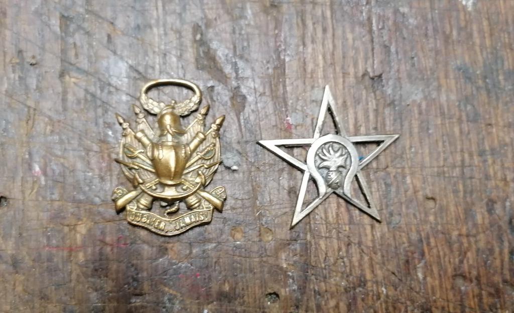 Insigne pucelle militaire 1 REC médaille 1870, Envoi