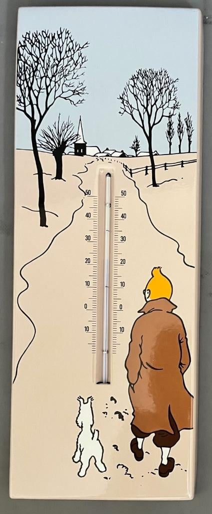 Thermomètre plaque Emaillée – Tintin – L’Emaillerie Belg, Enlèvement, Neuf