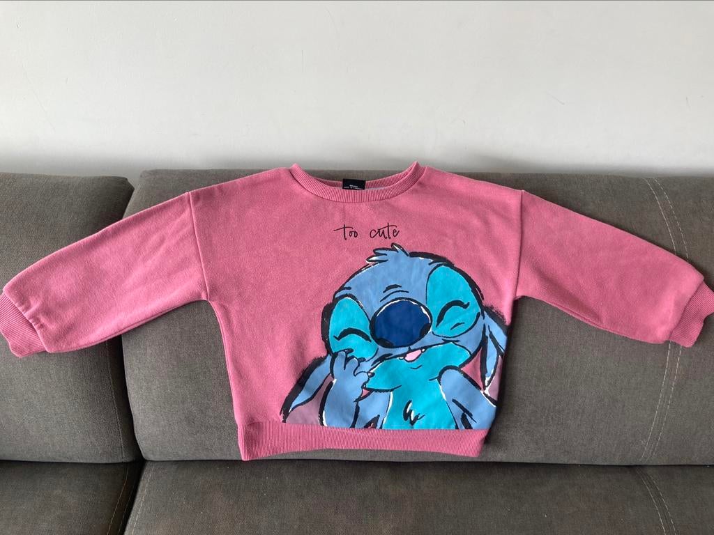 Trui Stitch maat 104 heel goede staat, Kinderen en Baby's, Ophalen of Verzenden, Gebruikt, Meisje, Trui of Vest