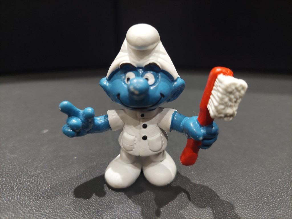 Smurfentandenborstel - schleich 1984, Ophalen of Verzenden, Gebruikt