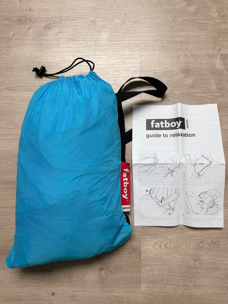 Fatboy lamzac blauw, Ophalen of Verzenden, Zo goed als nieuw, Blauw, Zitzak