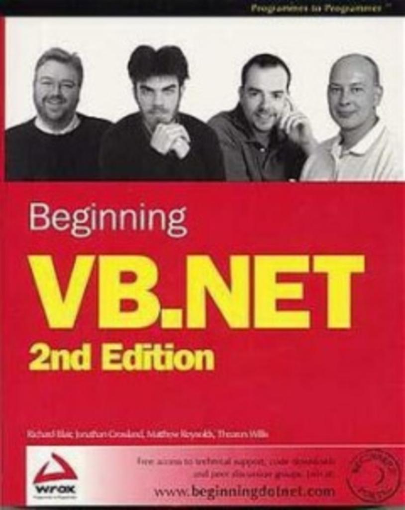 BEGINNING VB.NET, Enlèvement ou Envoi, Langage de programmation ou Théorie, Diverse auteurs, Comme neuf