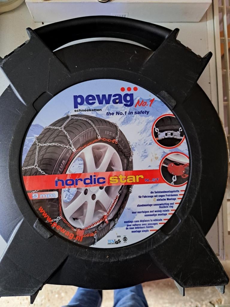 Pewag nordic star sneeuwkettingen, Ophalen, Zo goed als nieuw
