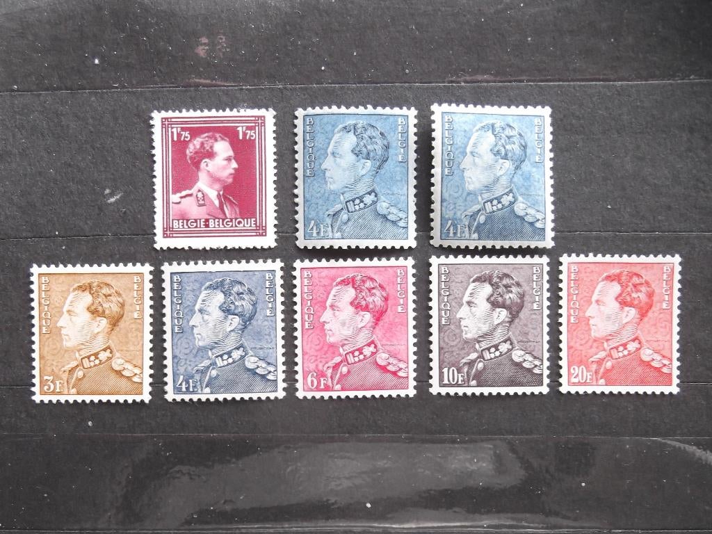 832-833-833A + 847-847A-848-848A-848B Leopold III MNH, Enlèvement ou Envoi, Non oblitéré, Gomme originale