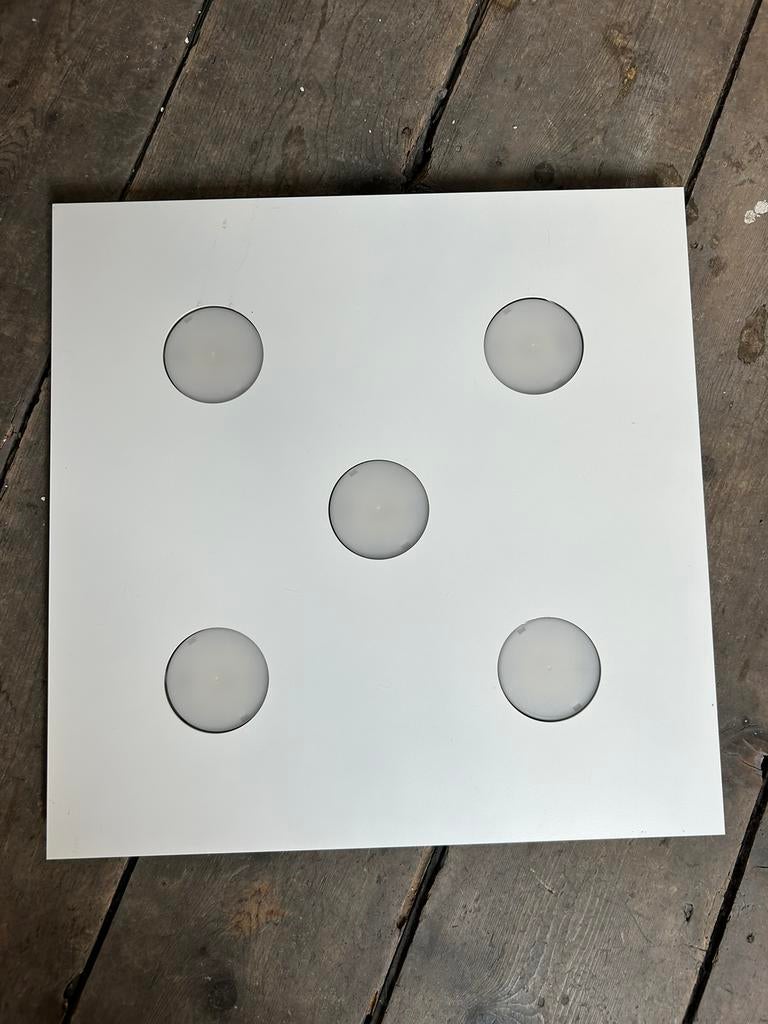 Zeer degelijke plafond lamp LED (5) 48x48 cm, Ophalen, Zo goed als nieuw