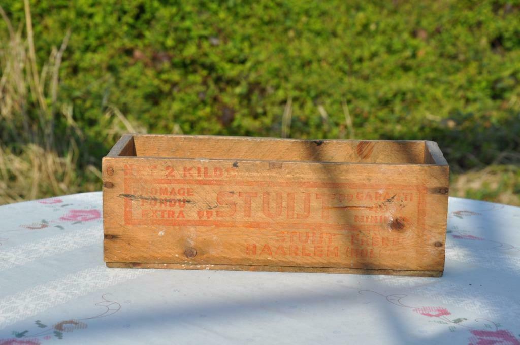 §  boite en bois publicitaire fromage fondu, Collections, Enlèvement ou Envoi, Utilisé, Emballage