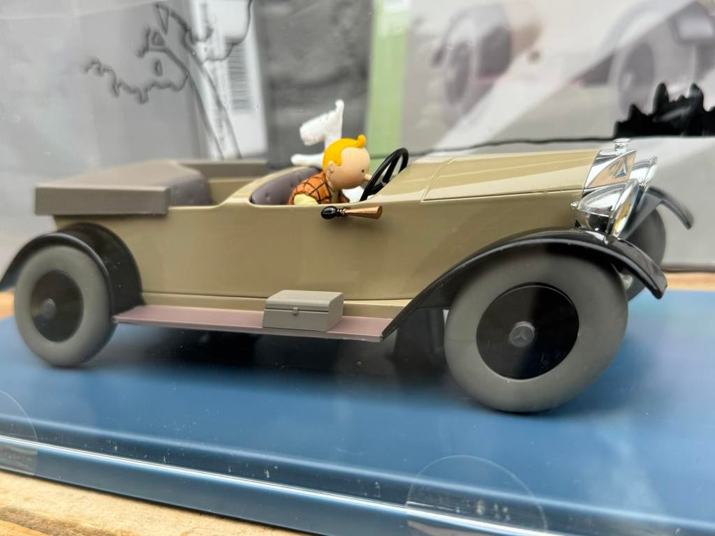 Tintin voiture Tintin Mercedes, Enlèvement ou Envoi, Tintin, Comme neuf, Statue ou Figurine