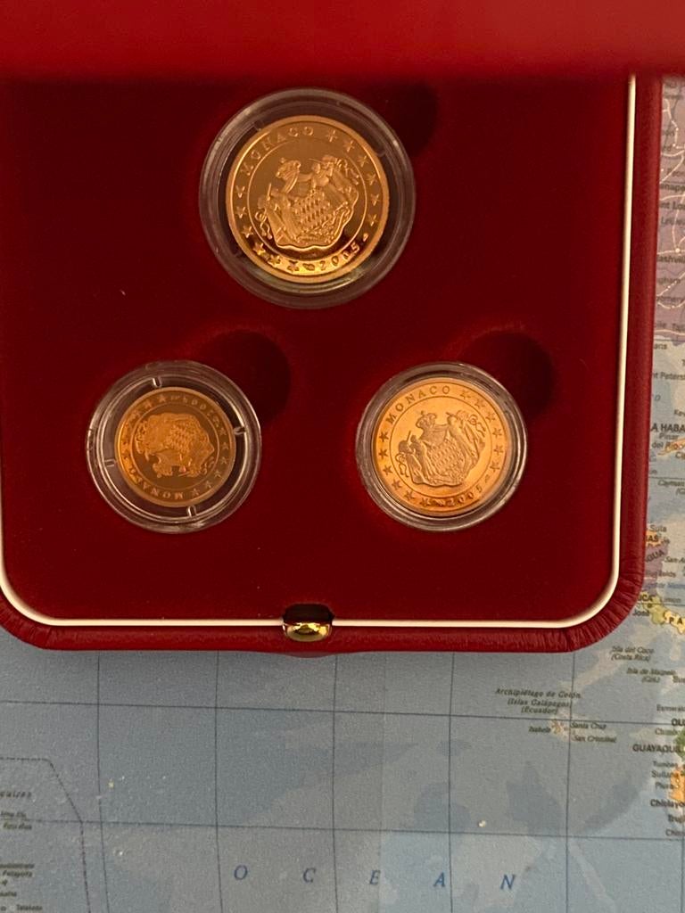 Coffret 1-2-5 cents Monaco 2005, Enlèvement ou Envoi, Monaco