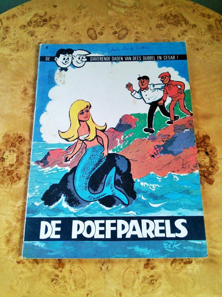 dees dubbel en cesar 6 - de poefparels - 1e druk 1966, Boeken, Stripverhalen, Gelezen, Eén stripboek, Ophalen of Verzenden