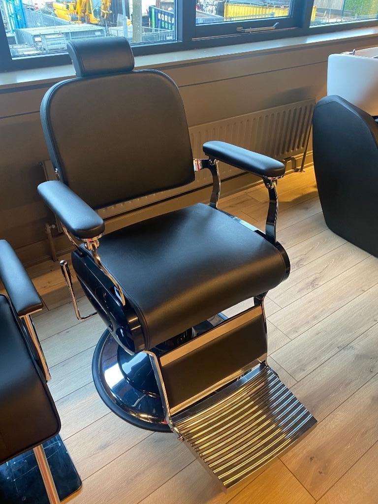 Barbierstoel Old Luxe kappers knipstoel kapsalon groothandel, Neuf, Autres matériaux, Enlèvement ou Envoi, Cinq, Six Chaises ou plus