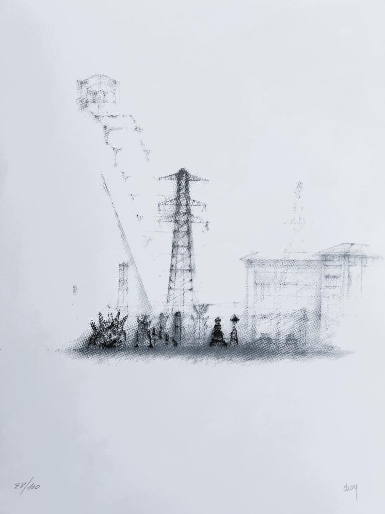 DESY - Zeefdruk / SIG - Zwarte Panter - 63 x 44 cm, Verzenden