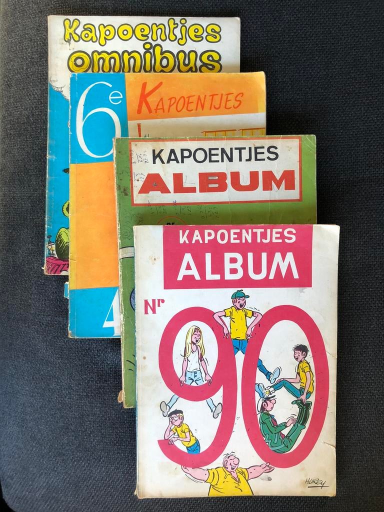Lot van 2x kapoentjes Album + 2x kapoentjes Omnibus (deel 3), Ophalen of Verzenden, Gelezen