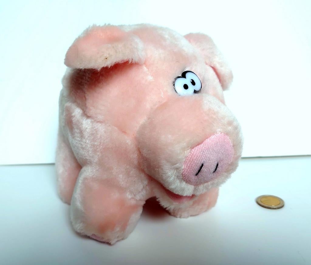 Cochon en peluche rose clair, très doux, cochon, gros cochon, Enlèvement ou Envoi, Comme neuf, Autres types