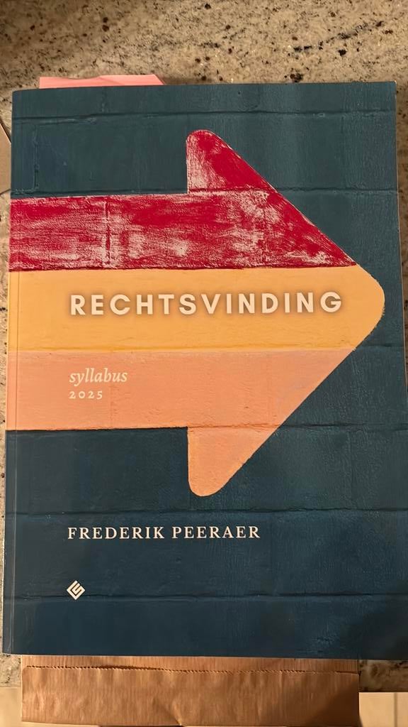 Rechtsvinding (2025) Prof Frederik Peeraer, Boeken, Ophalen, Zo goed als nieuw