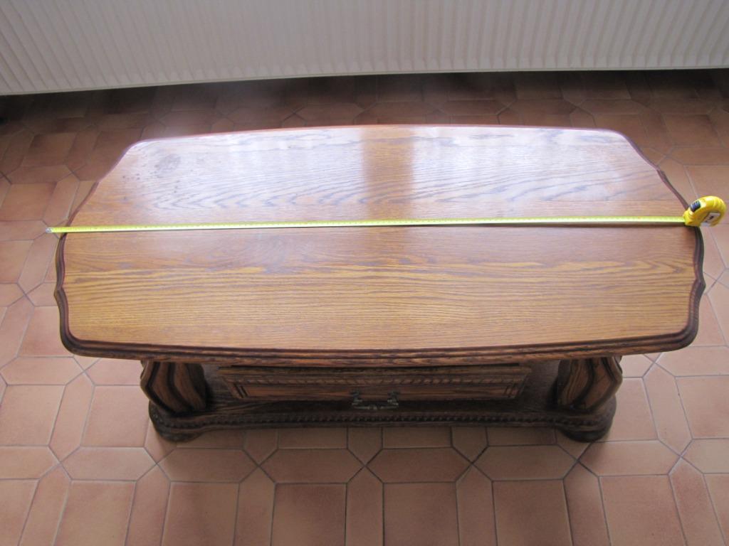 Table de salon en chêne, 100 à 150 cm, Enlèvement, Utilisé, 50 à 100 cm