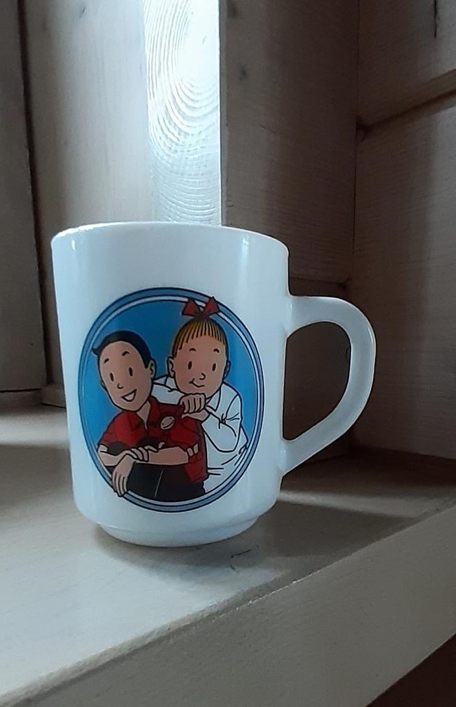 Mug arcopal Suske et Wiske, Collections, Enlèvement ou Envoi, Bob et Bobette, Comme neuf