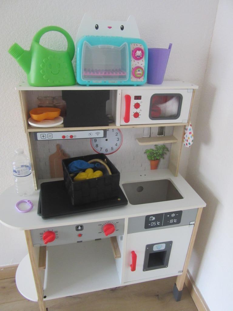 kitchenette pour enfants avec accessoires, Enlèvement, Utilisé, Bois, Jouer à la cuisine