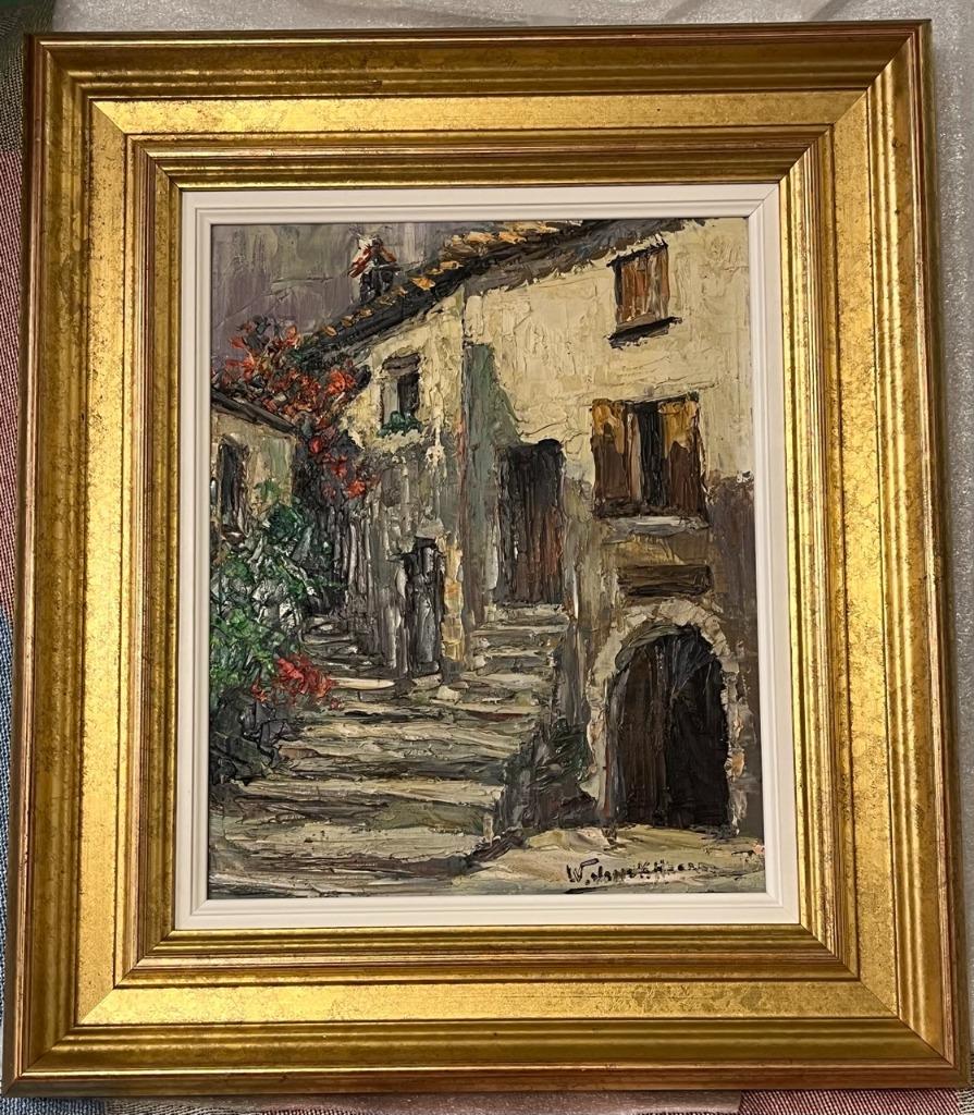 Schilderij (stadsgezicht) van Walter Jonckheere, Enlèvement