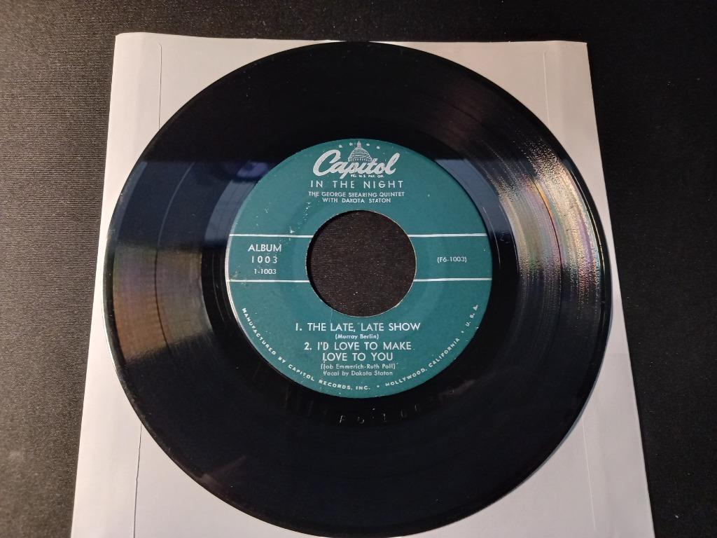 Dakota Staton ‎– In The Night - Ep '7, 7 inch, Ophalen of Verzenden, Zo goed als nieuw, Jazz en Blues