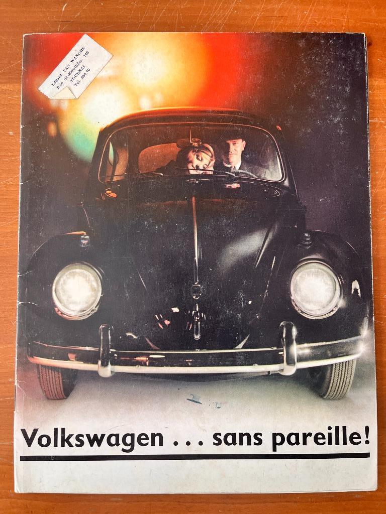 Brochure de vente de voitures VOLKSWAGEN BEETLE c1962, Enlèvement ou Envoi, Utilisé, Volkswagen