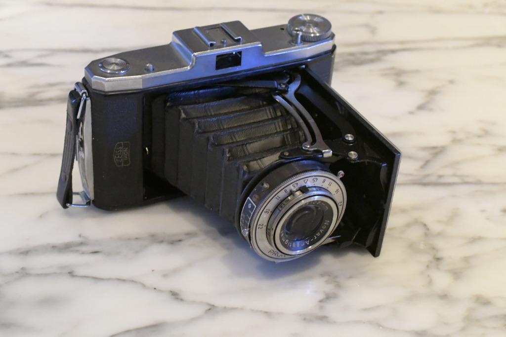 Zeiss Ikon Nettar 518/2 Novar 105 mm/f/4,5 no. 39790, Enlèvement ou Envoi, 1940 à 1960, Appareils photo