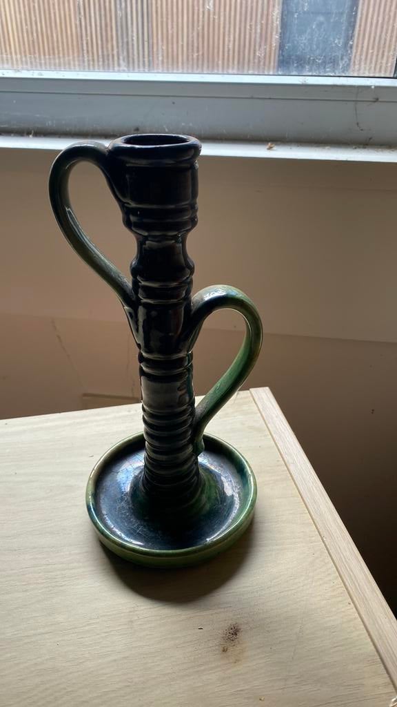 Retro kandelaar, Antiek en Kunst, Ophalen of Verzenden, Keramiek of Aardewerk