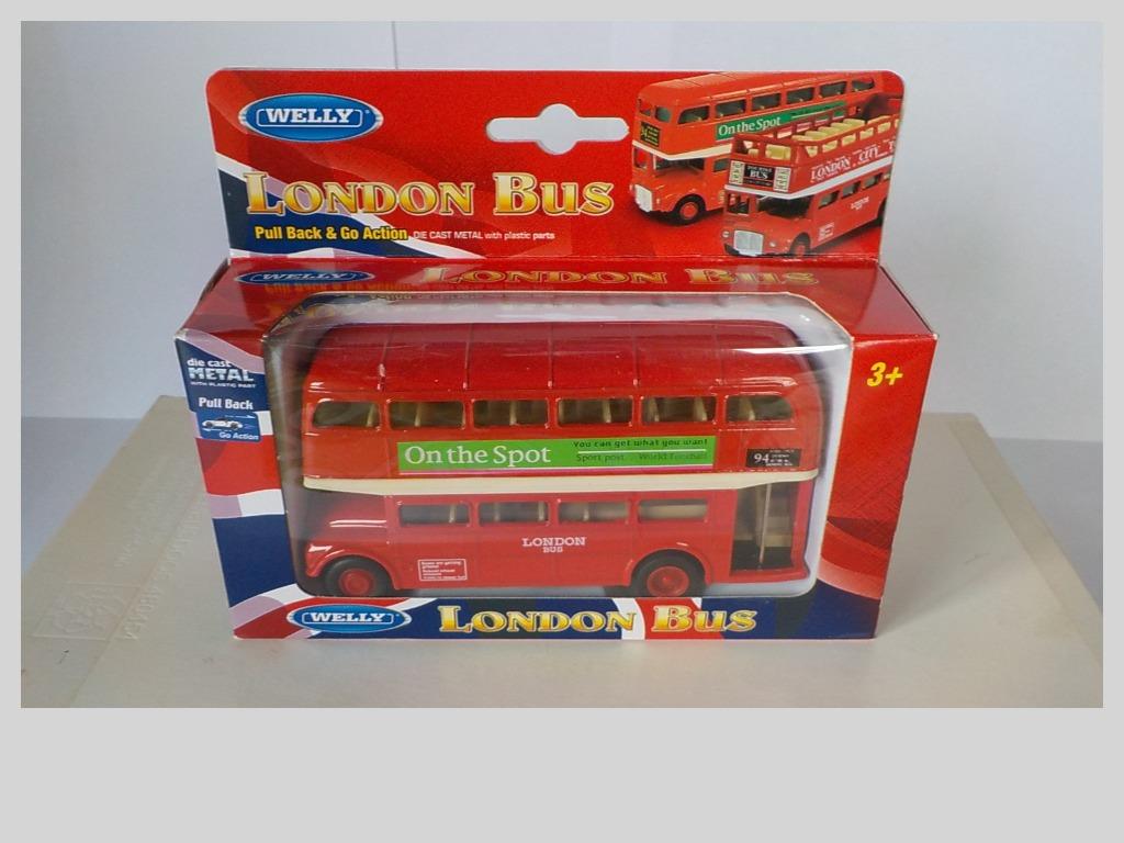 Bus de Londres - AEC Routemaster - Welly, Hobby & Loisirs créatifs, Voitures miniatures | Échelles Autre, Enlèvement ou Envoi