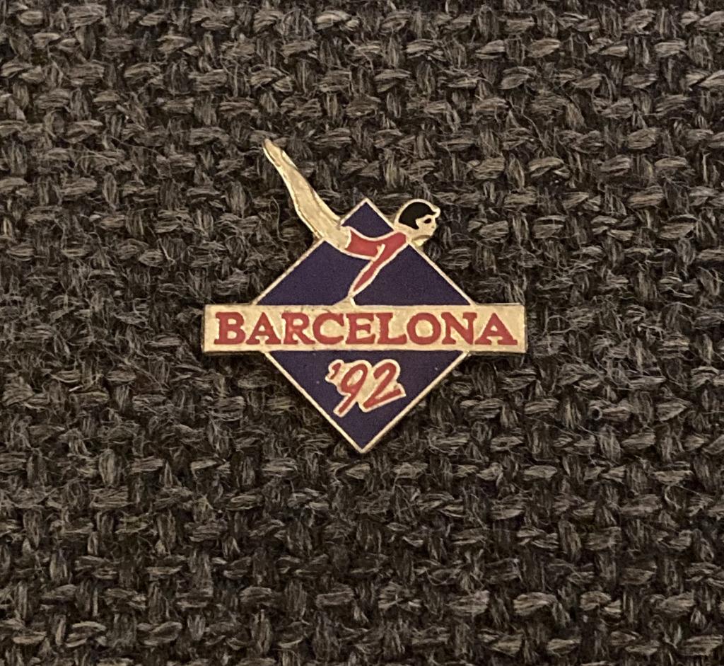 PIN - OLYMPISCHE SPELEN - BARCELONA '92 - TURNEN  GYMNASTIEK, Envoi, Utilisé, Sport, Insigne ou Pin's