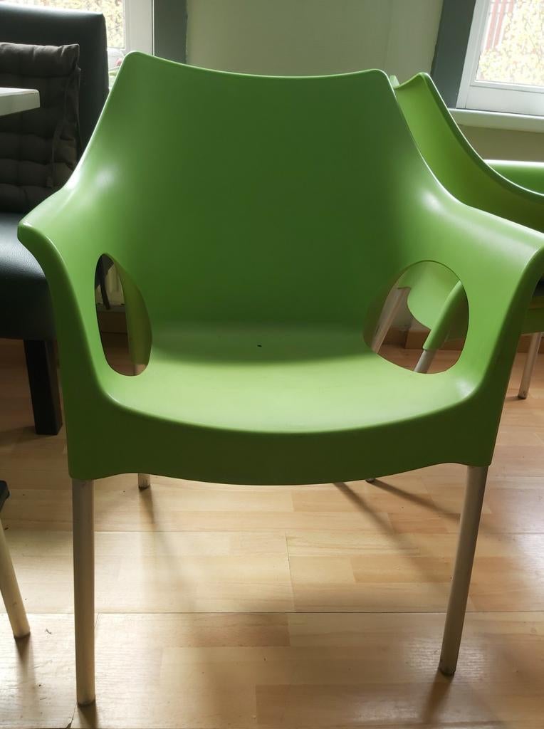 Kunststof stoelen  9 stuk, Ophalen, Kunststof