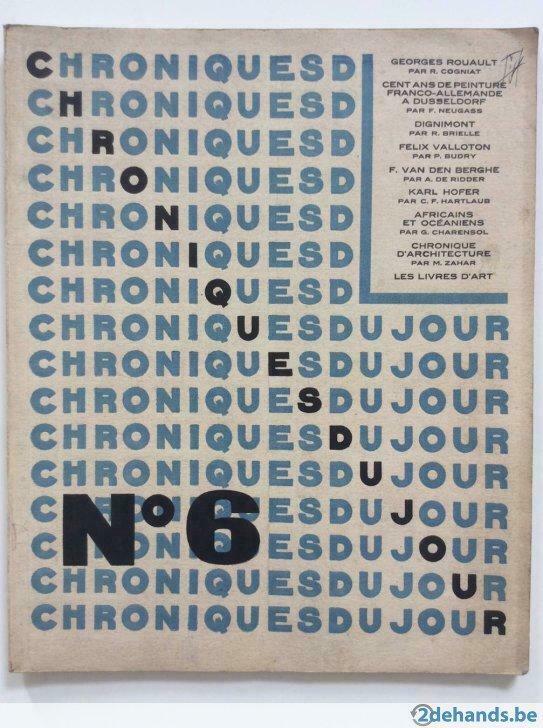 Chroniques du Jour N° 6, Mai 1950, Boeken, Ophalen of Verzenden, Gelezen