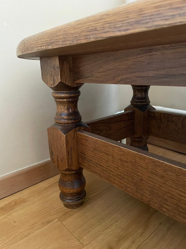 Table basse en bois massif - carrelé – 130 x 60 x 47 cm, Maison & Meubles, Tables | Tables de salon, 100 à 150 cm, Moins de 50 cm